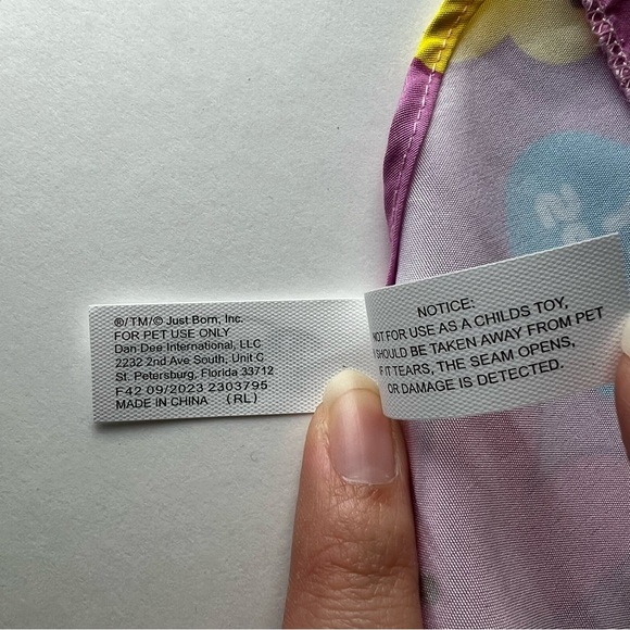 Peeps Dog Bandana “Hey Peeps” Sz Small - Picture 4 of 5